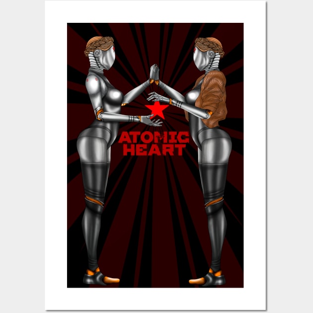Atomic Heart Robots Wall Art by wenderinf